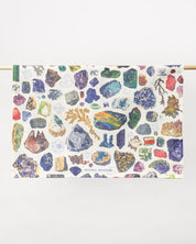 Gems & Minerals Tea Towel