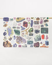 Gems & Minerals Tea Towel