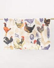 Hens & Chickens Tea Towel