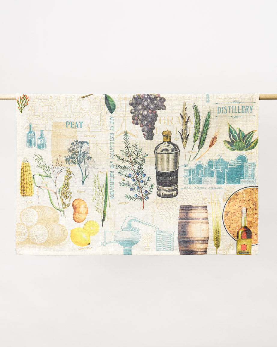 Spirits and Distilling Tea Towel