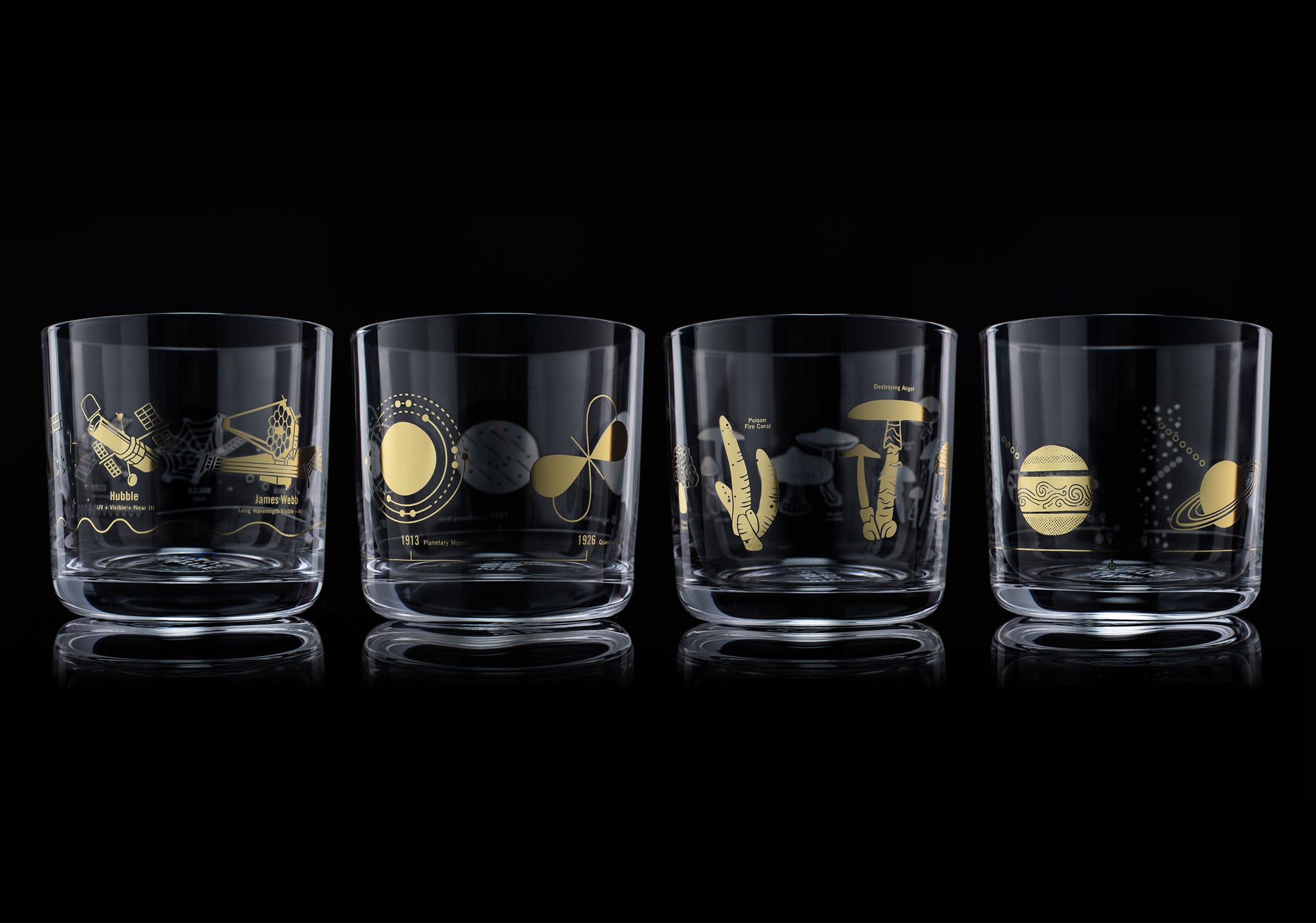 Whiskey Peaks Just Released New Wave' Pattern Rocks Glasses