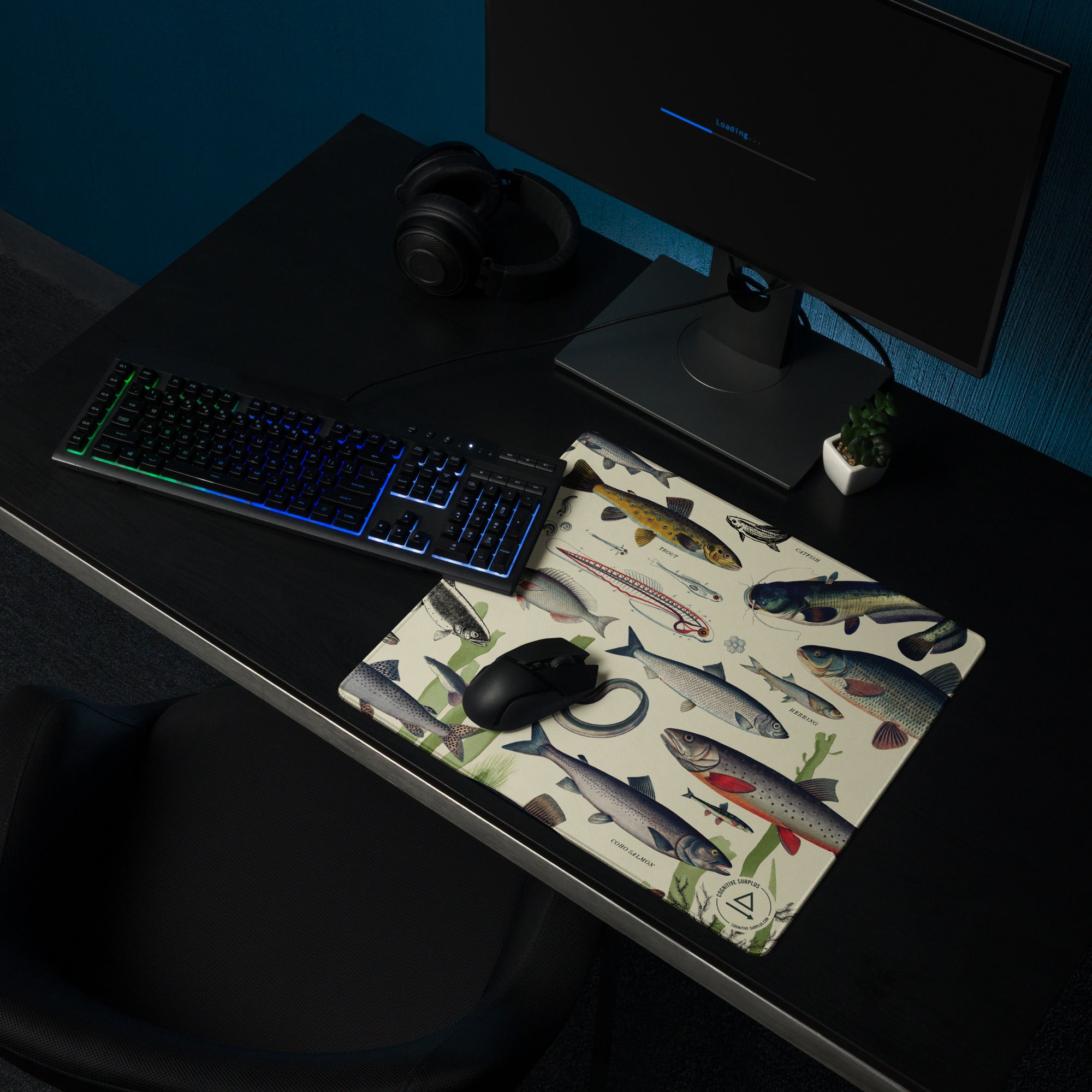 Freshwater Fish Gaming Mouse Pad