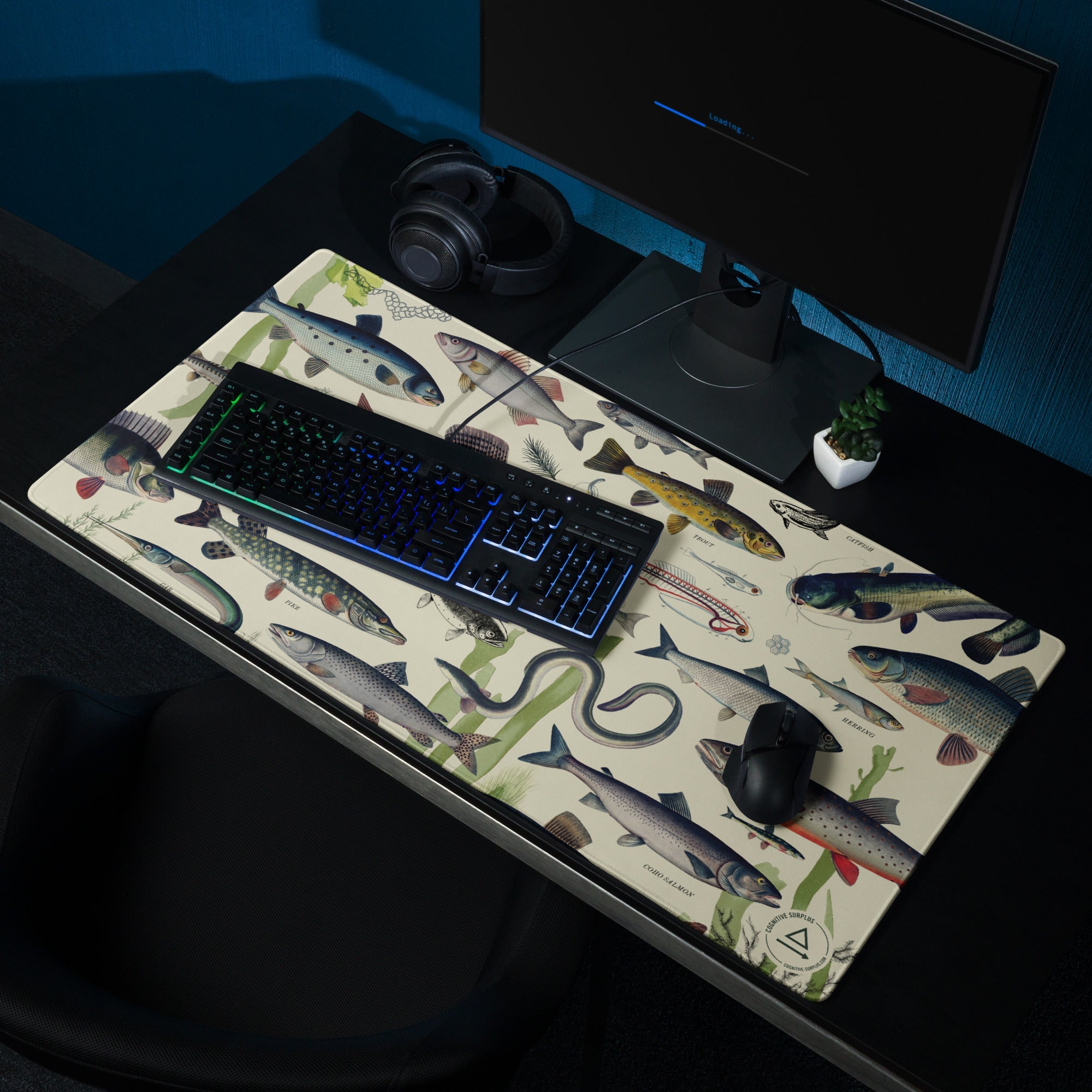 Freshwater Fish Gaming Mouse Pad