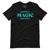T-shirt grafica Tipografia La Scienza è Magia che Funziona