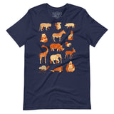 T-shirt grafica Mammiferi Retrò