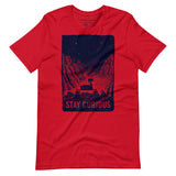 T-shirt grafica Rimani Curioso – Rover di Marte