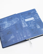 Aerospace & Rocketry A5 Hardcover Notebook - Dotted Lines