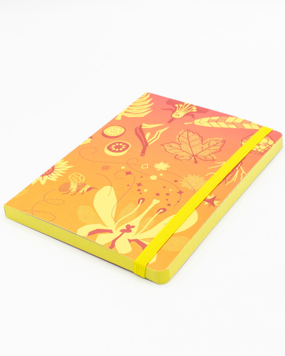 Retro Botany A5 Softcover Notebook