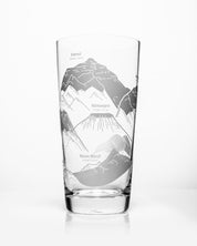 Mountain Peaks of the World Beer Glass