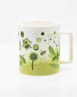 Taza de cerámica retro de botánica de 350 mL