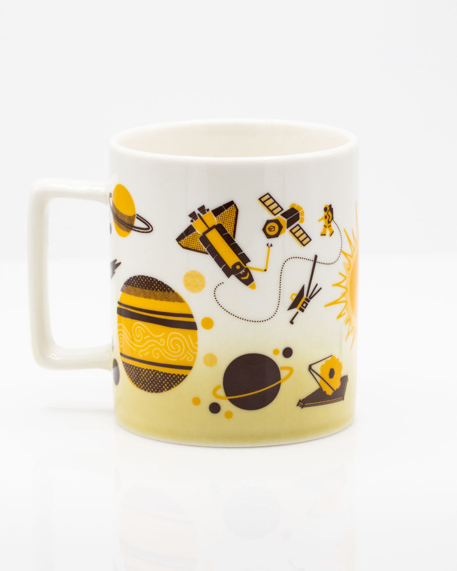 Retro Space 325 mL Ceramic Mug