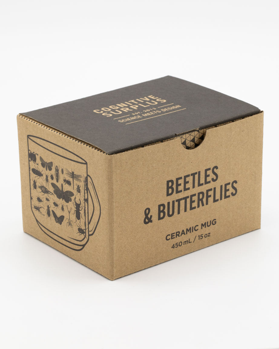 Beetles & Butterflies, Flutter & Fly 450 mL Ceramic Mug