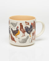 Taza de cerámica de 430 mL Gallinas del patio trasero