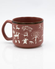 Cave Paintings Hand Carved 450 mL Ceramic Mug