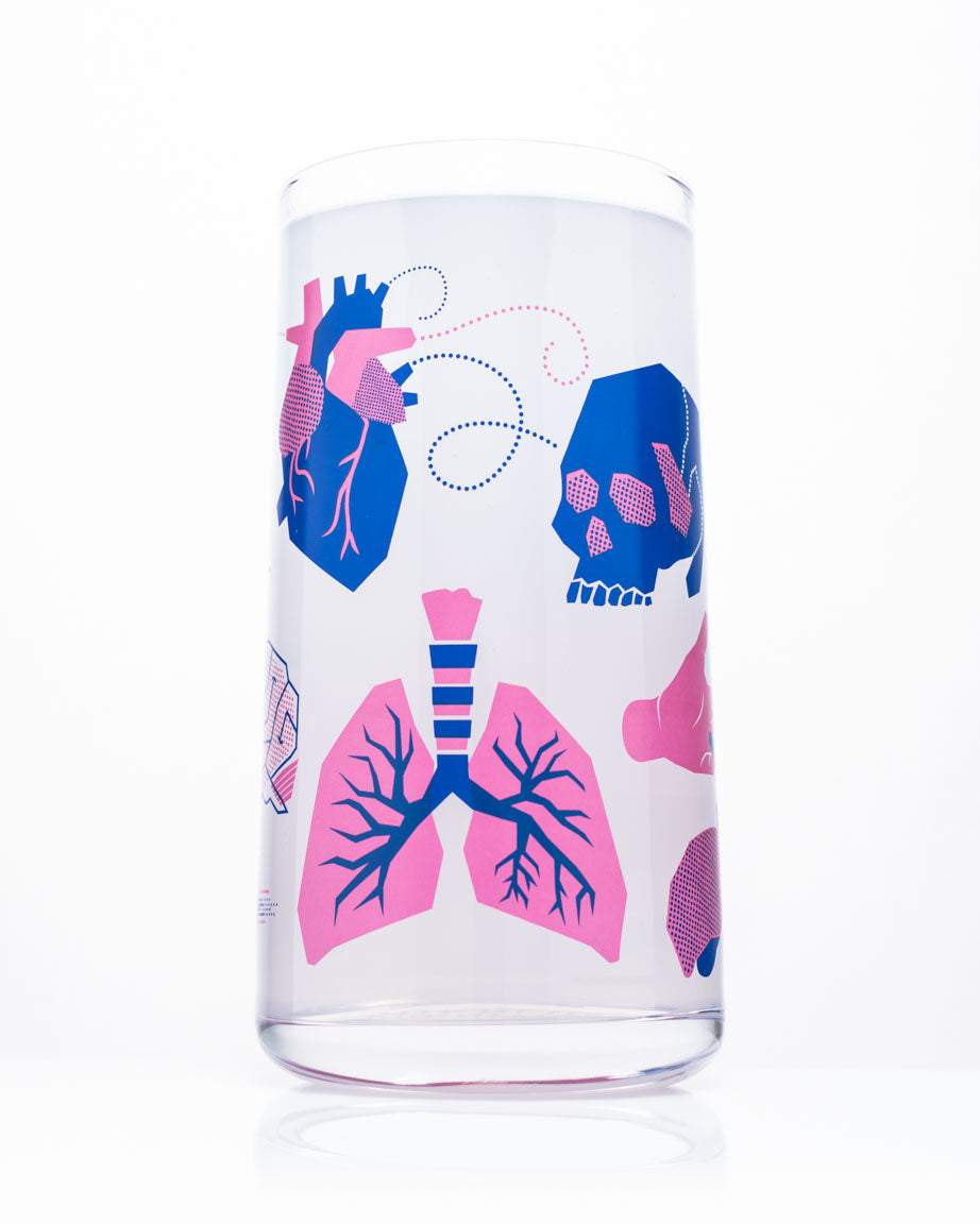 Retro Anatomy Drinking Glass