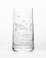 Above the Earth Drinking Glass