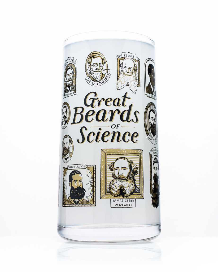 Great Beards of Science Drinking Glass | Cognitive Surplus – Cognitive ...