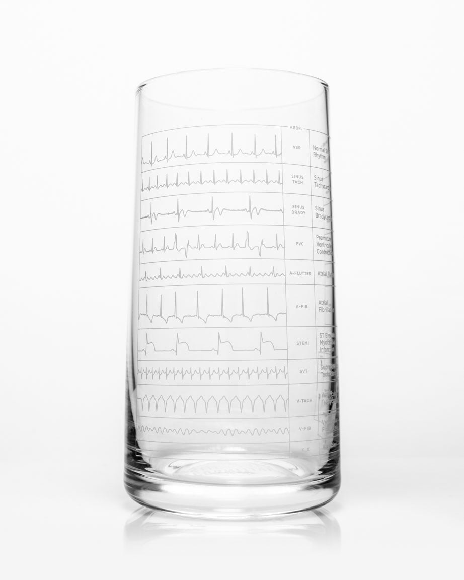 Heartbeat Drinking Glass