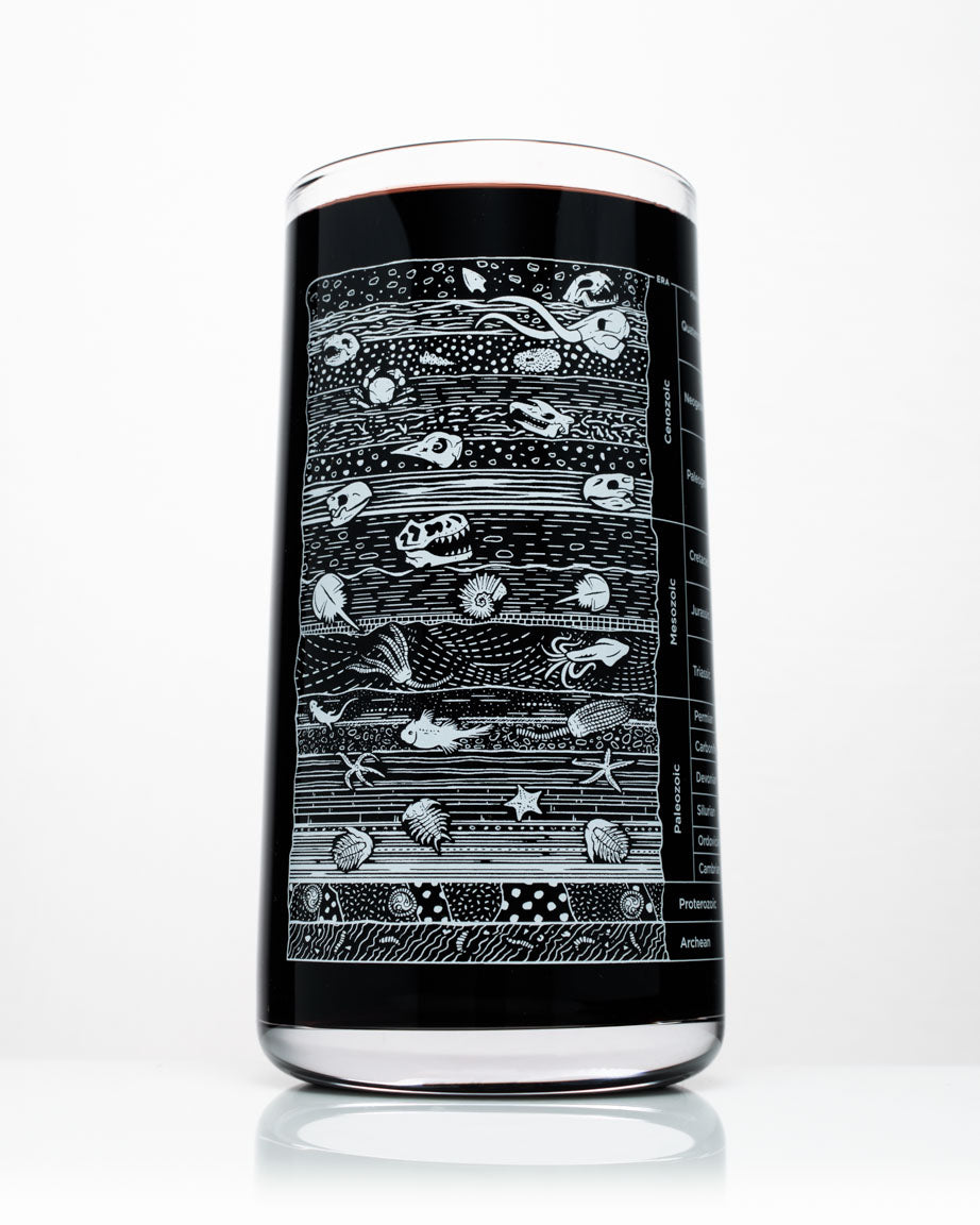 Stratigraphy Core Sample Drinking Glass