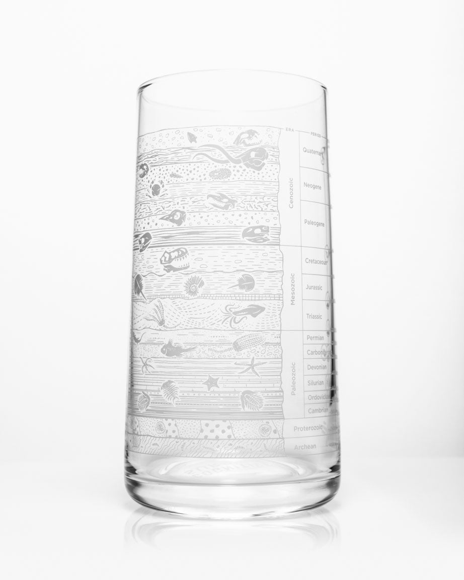 Stratigraphy Core Sample Drinking Glass