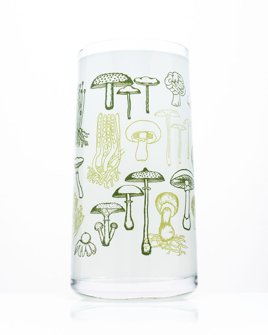 Mushrooms Drinking Glass