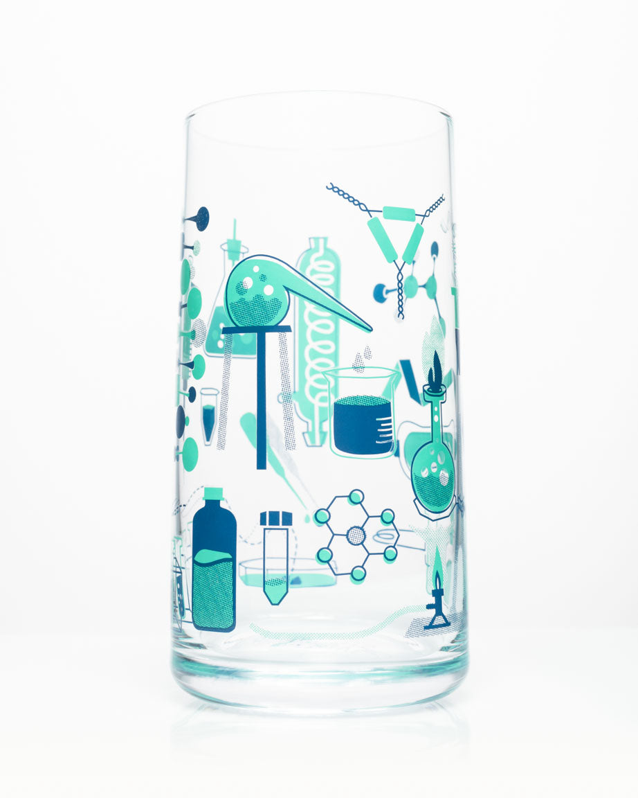 Retro Science Lab Drinking Glass