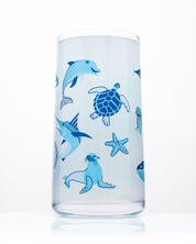 Retro Marine Life Drinking Glass