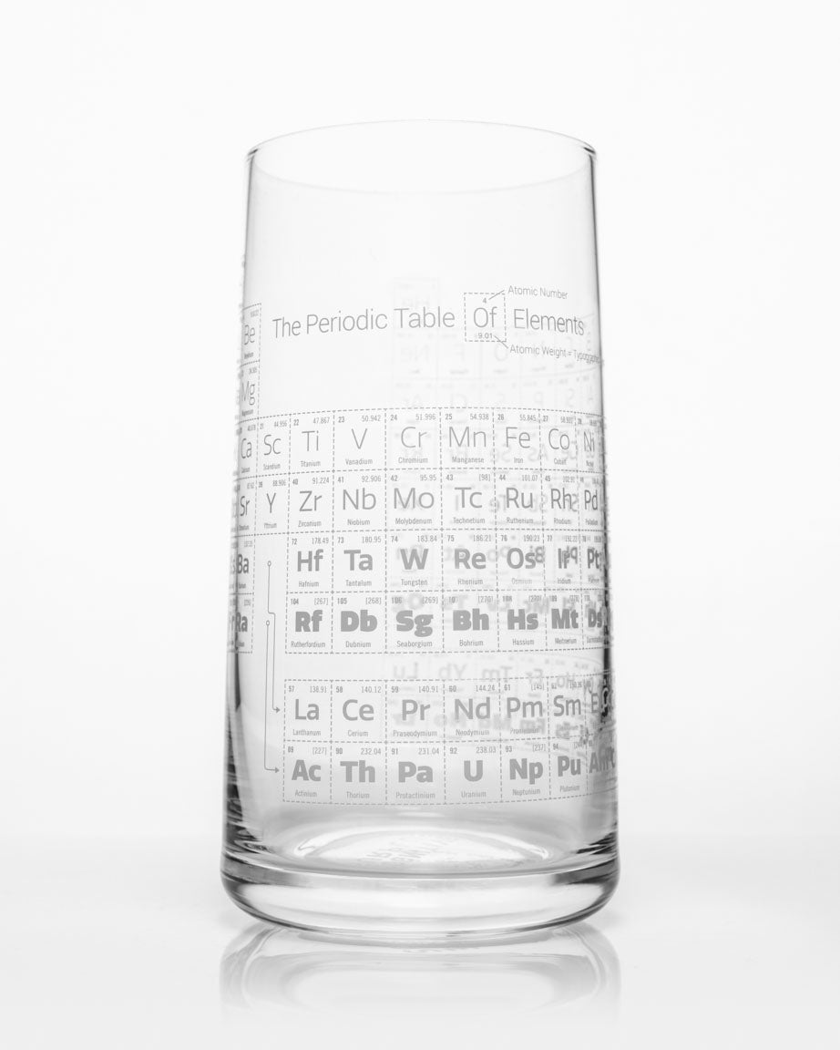 Periodic Table of Beer Can Glasses