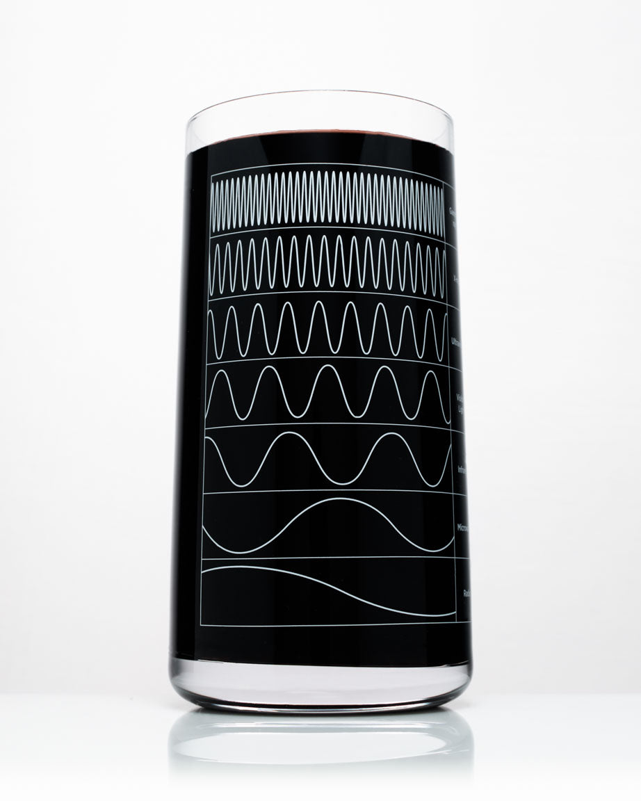 Electromagnetic Spectrum Drinking Glass