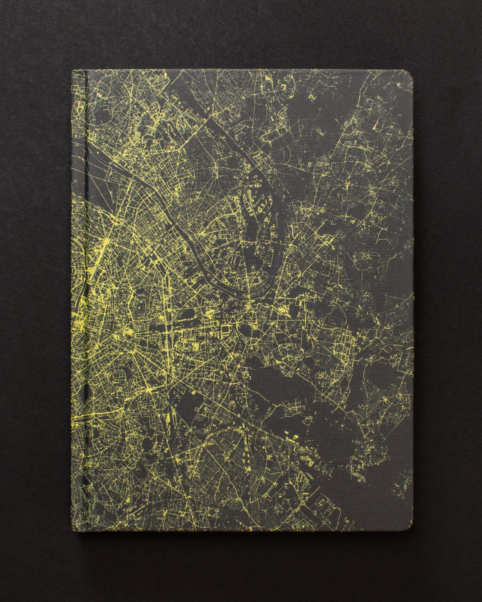 Paris at Night Dark Matter Notebook