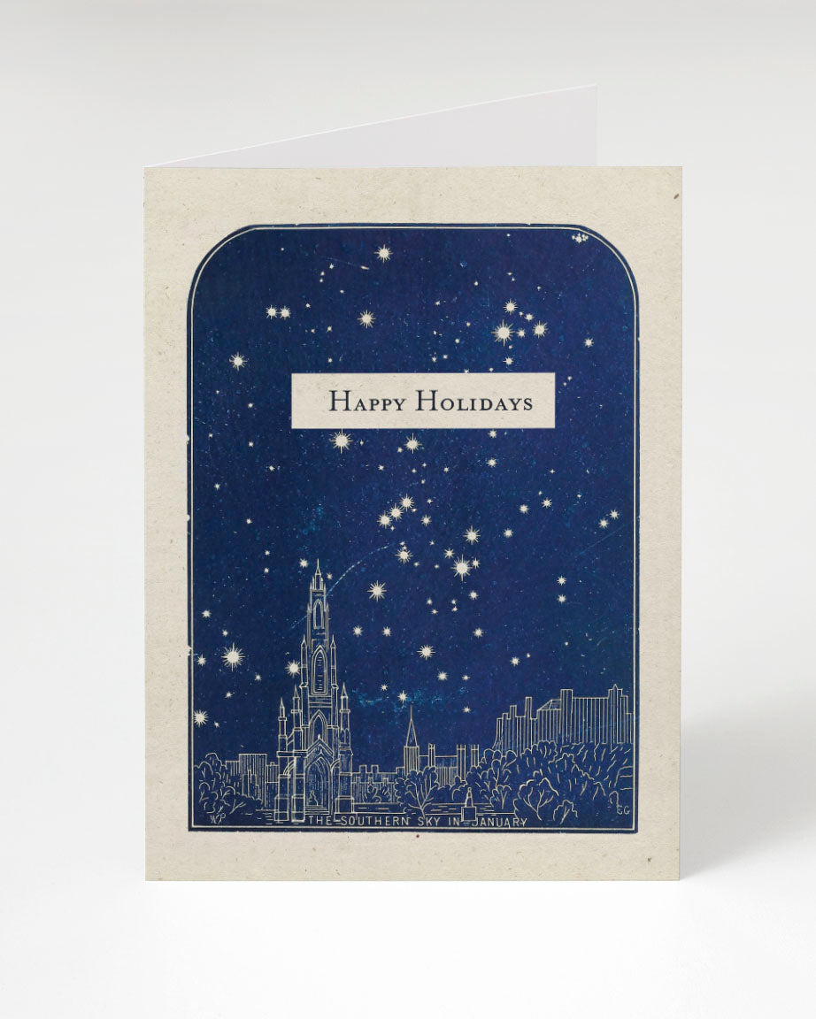 Happy Holidays - Night Sky Card