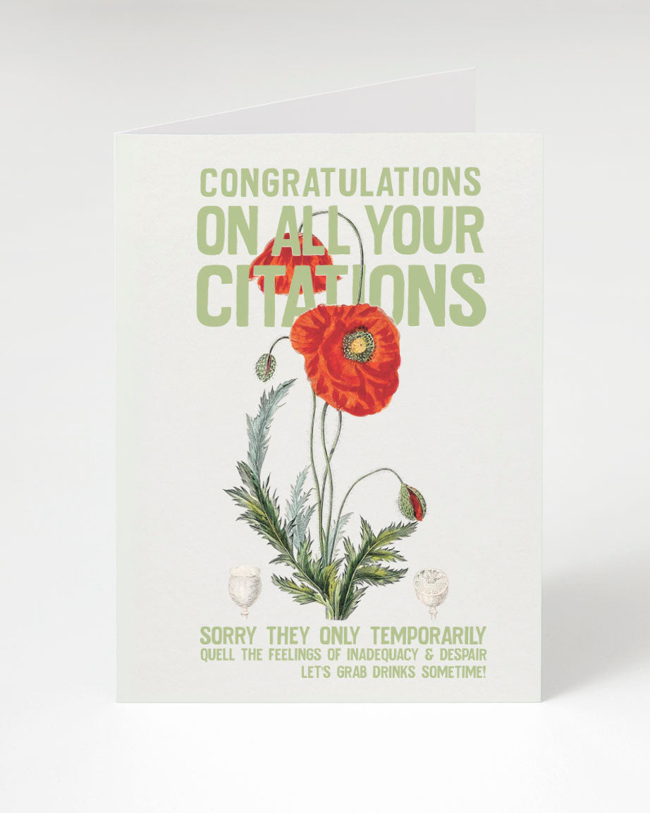 Congratulations on all Citations Greeting Card