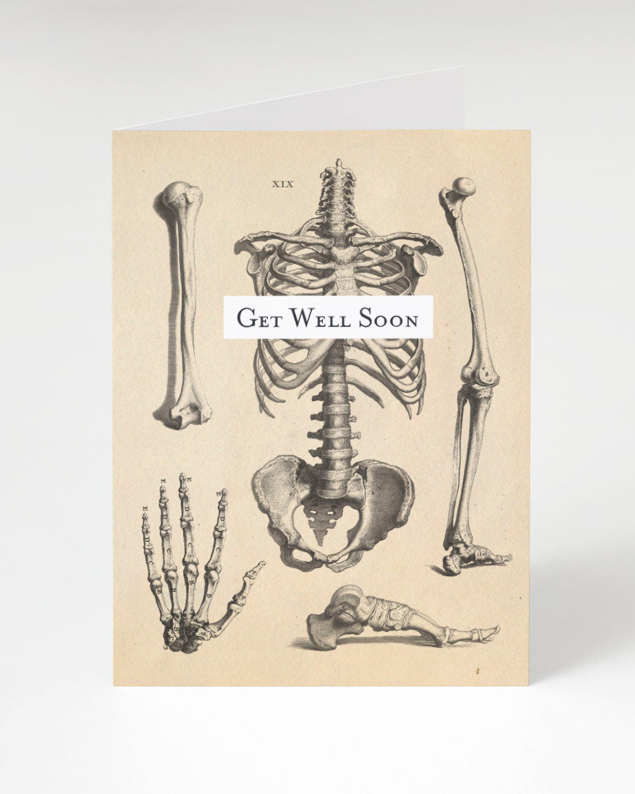 Skeleton Get Well Card