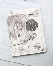 Moon Landing Hardcover Notebook - Dot Grid