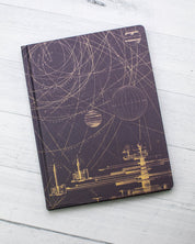 Planetary Motion Hardcover Notebook - Lined/Grid