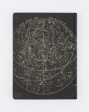 Astronomy Star Chart Hardcover Notebook - Lined/Grid