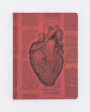 Anatomical Heart Hardcover Notebook - Lined/Grid