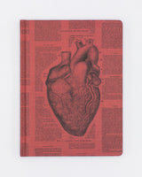 Anatomical Heart Hardcover Notebook - Lined/Grid