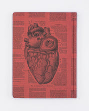 Anatomical Heart Hardcover Notebook - Lined/Grid