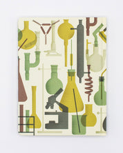 Retro Science Lab Hardcover Notebook - Lined/Grid