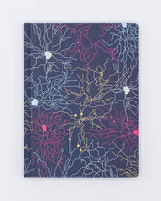 Neural Circuit Hardcover Notebook - Lined/Grid