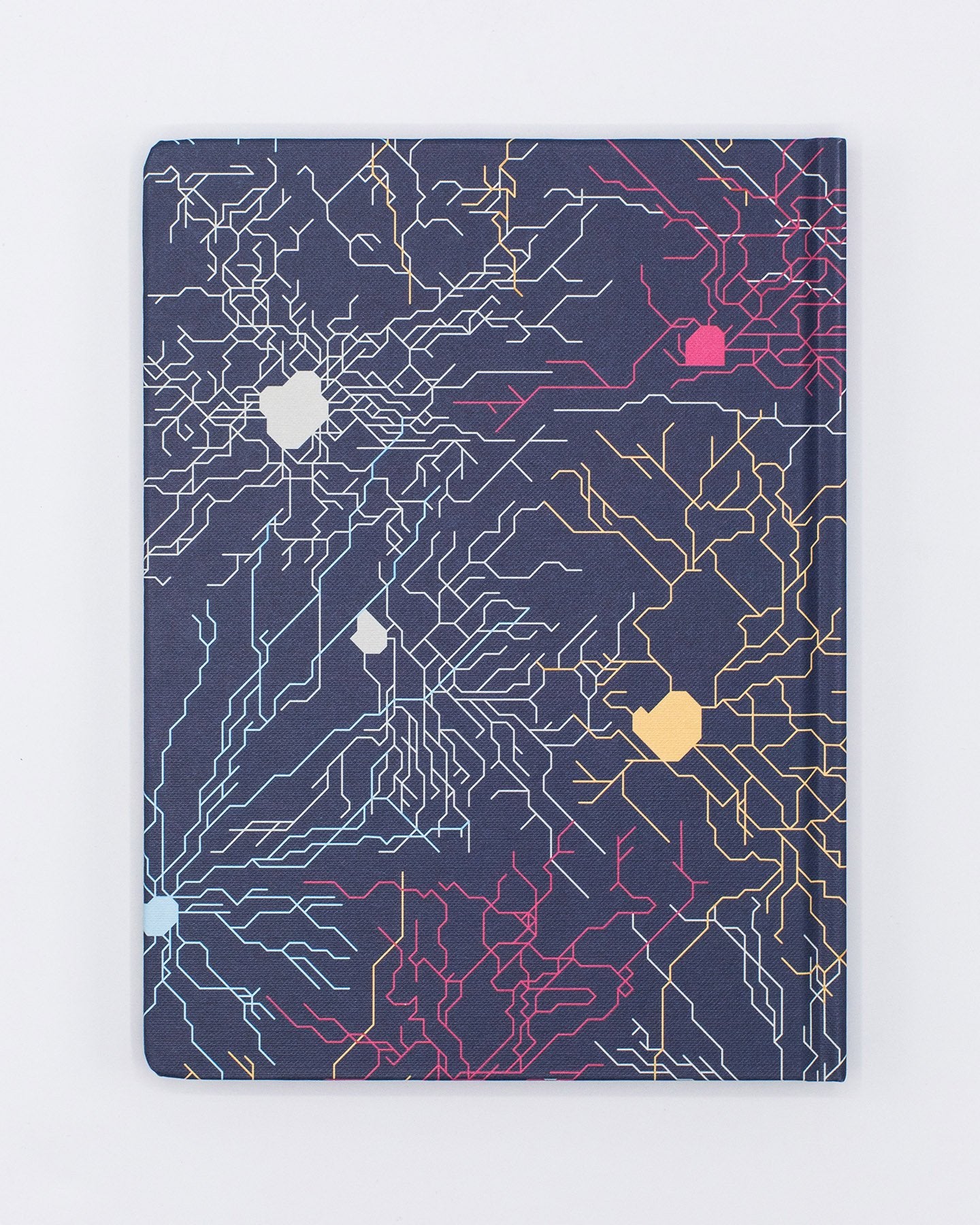 Neural Circuit Hardcover Notebook - Lined/Grid