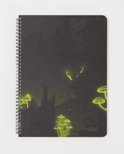 Bioluminescent Mushrooms Spiral Notebook