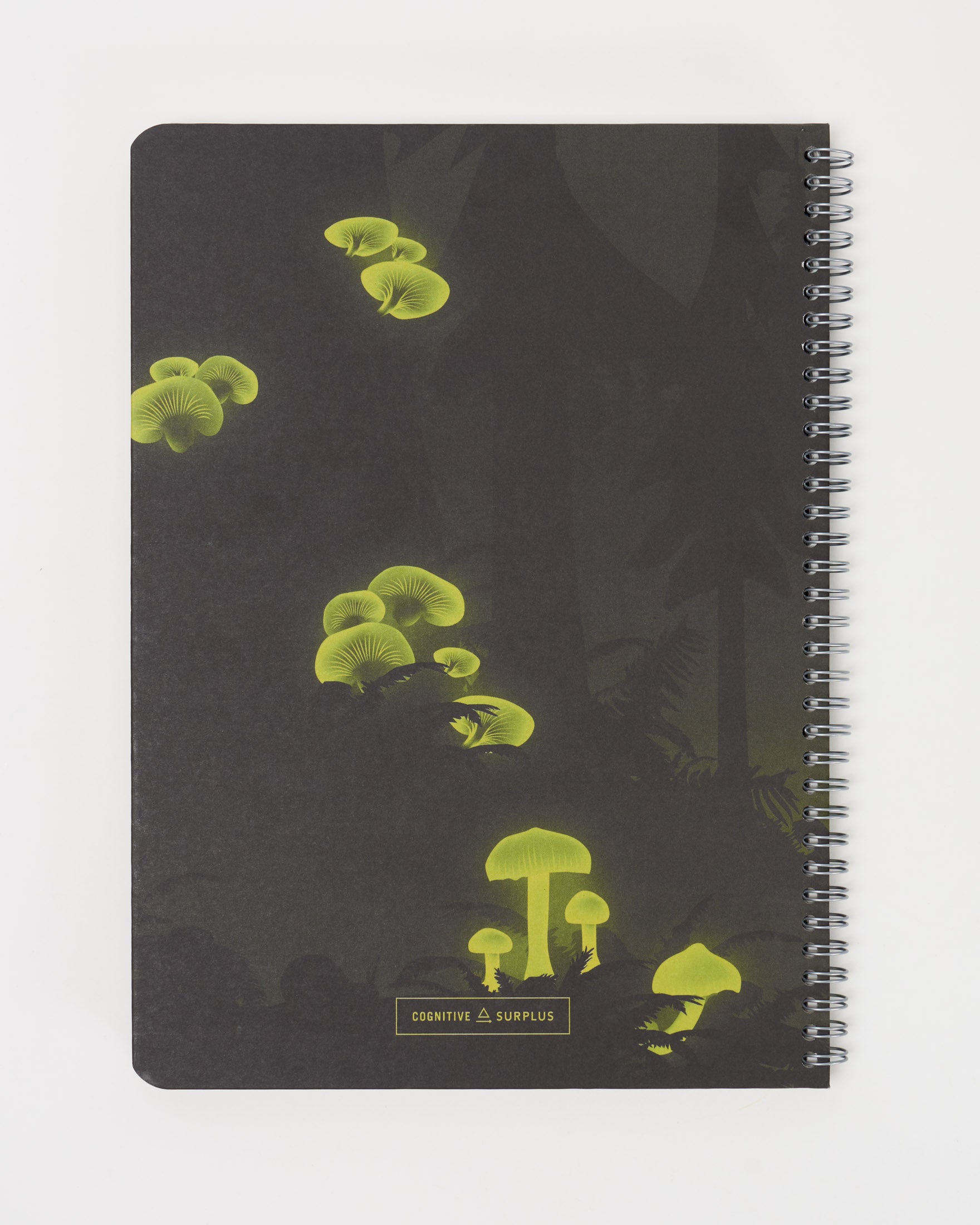 Bioluminescent Mushrooms Spiral Notebook