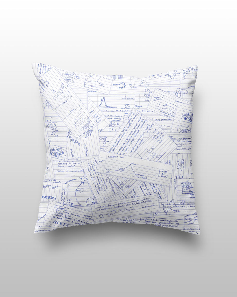Lab Notes Pillow Cover