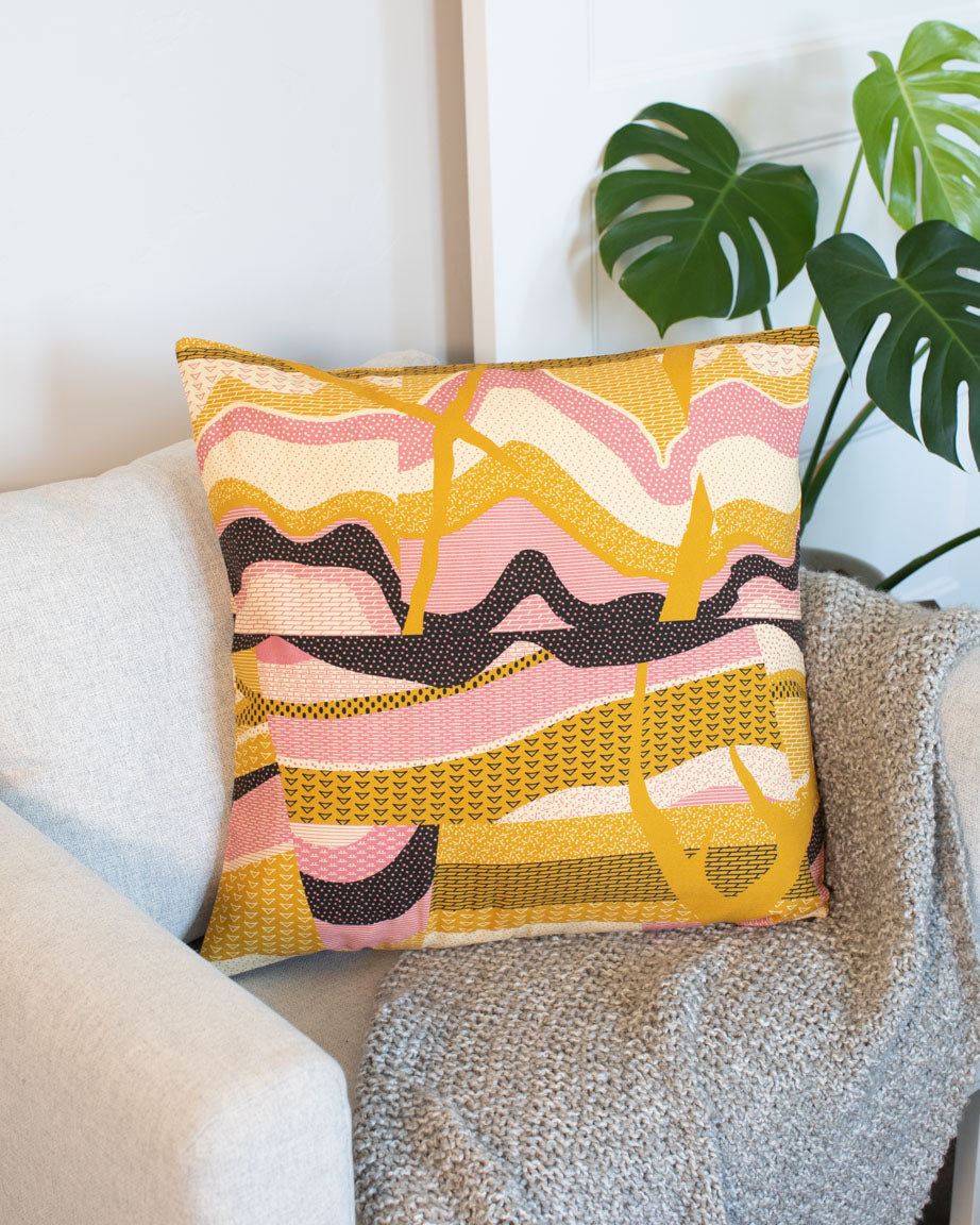 Geologic Layers Pillow Cover