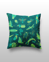 Funda de almohada Insectos retro