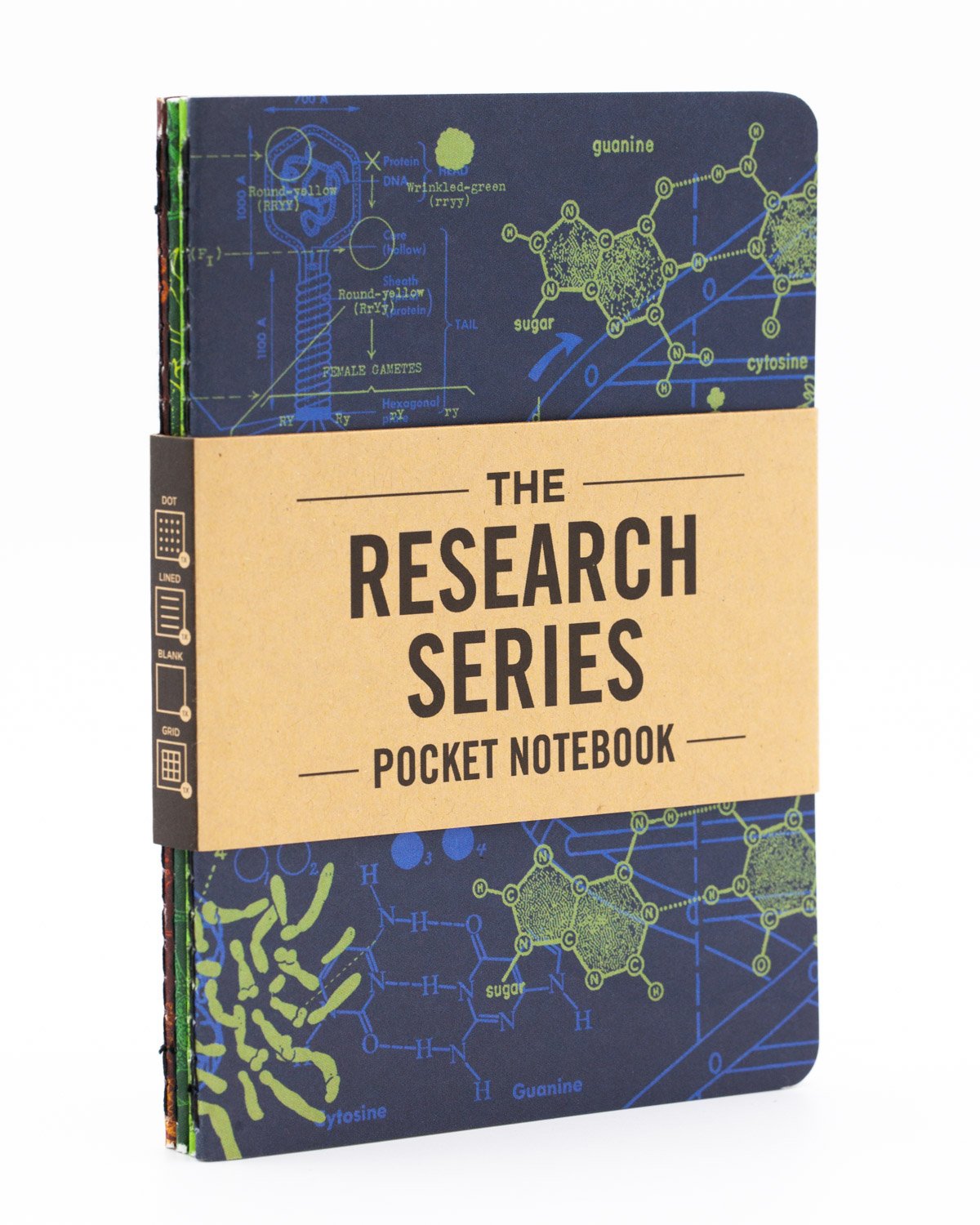 Cuaderno de bolsillo Lab Science, paquete de 4