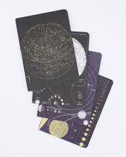 Paquete de 4 cuadernos de bolsillo Astronomy