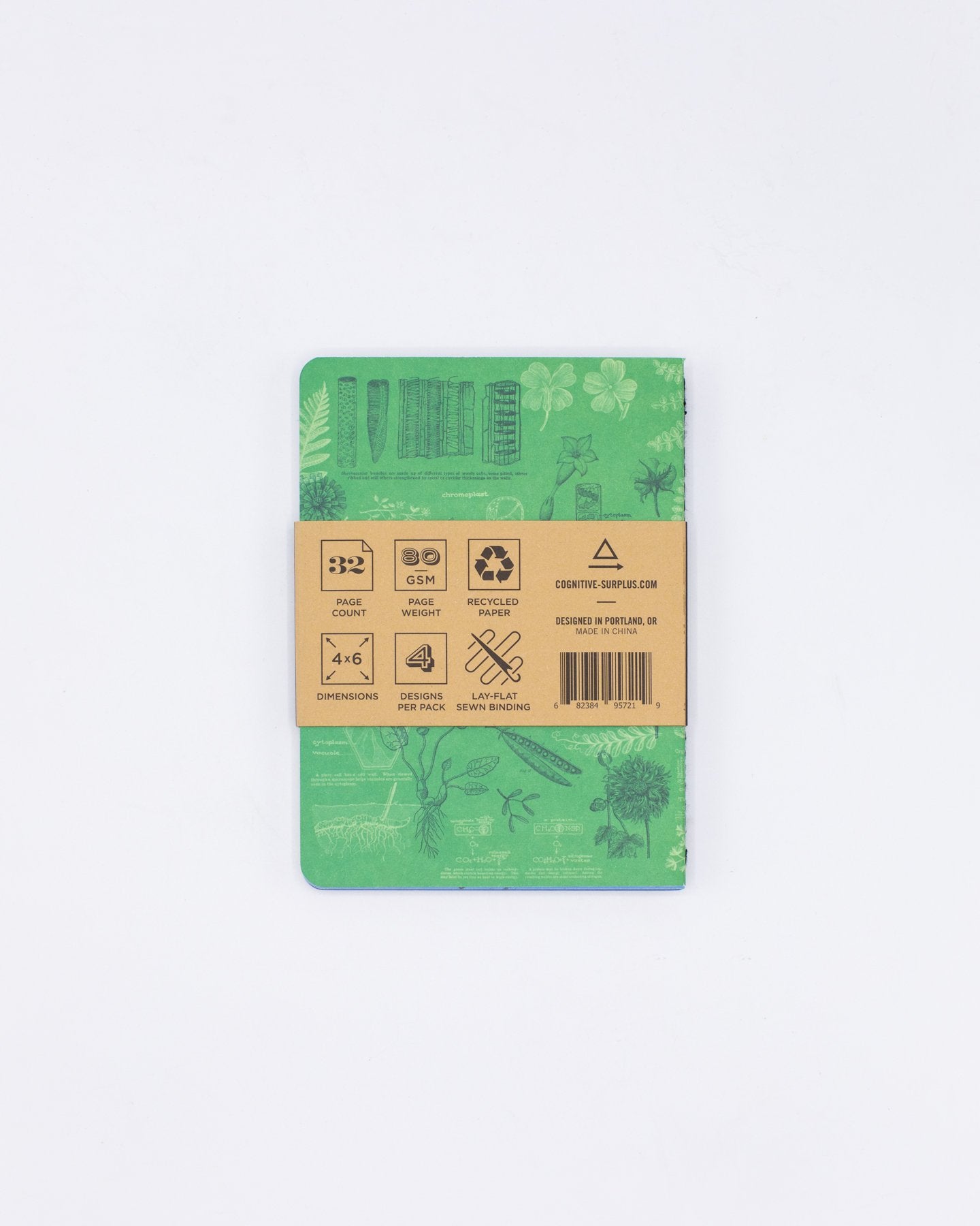 Cuaderno de bolsillo Life Science, paquete de 4